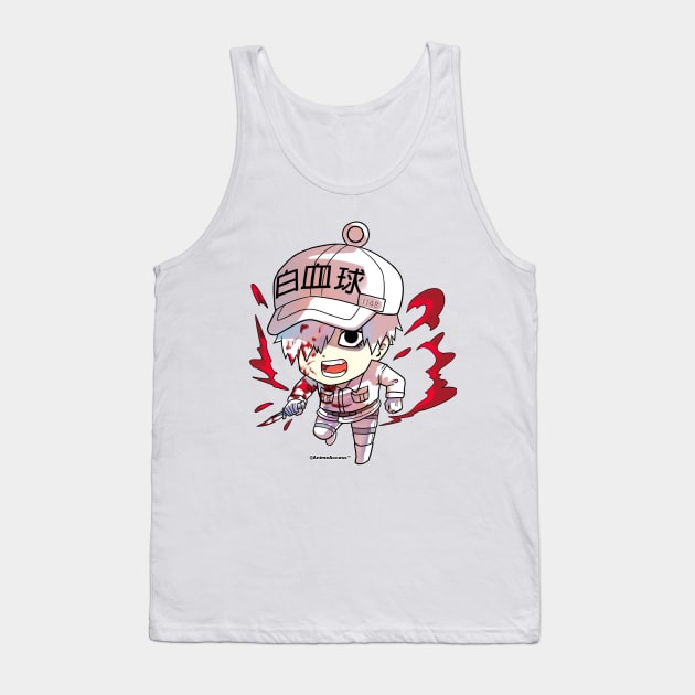 Hataraku Saibou: Cells at Work - White Blood Cell Tank Top by Anime Access